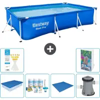 Bestway Steel Pro, rechthoekig zwembad - 300x201x66 cm - 5-delig, model S77