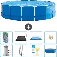 Intex Framezwembad, rond - 457x122 cm - 7-delig, model S559