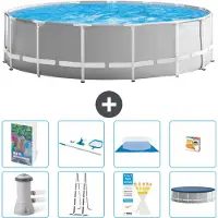 Intex Prism Frame Zwembad, rond - 457x122 cm - 7-delig, model S647
