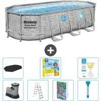Bestway Power Steel Ovaal - 549x274x122 cm - 6-delig - Model S532