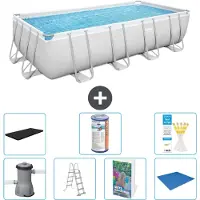 Bestway Power Steel Rechthoekig zwembad - 488x244x122 cm - 6-delig - Model S594