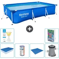Bestway Steel Pro, rechthoekig zwembad - 300x201x66 cm - 5-delig, model S167