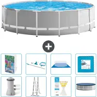 Intex Prism Frame Zwembad, rond - 457x122 cm - 7-delig, model S539