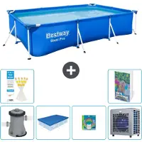 Bestway Steel Pro, rechthoekig zwembad - 300x201x66 cm - 5-delig, model S338