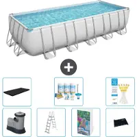 Bestway Power Steel Rechthoekig zwembad - 640x274x132 cm - 6-delig, model S632