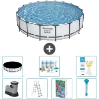 Bestway Steel Pro MAX, ronde opblaasbare zwembad - 549x122 cm - 6-delig, model S574