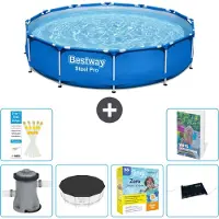 Bestway Steel Pro, ronde opblaasbare zwembad - 366x76 cm - 5-delig, model S234