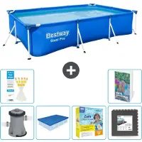 Bestway Steel Pro, rechthoekig zwembad - 300x201x66 cm - 5-delig, model S259
