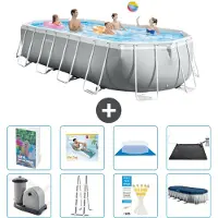 Intex Prism Frame Zwembad, Ovaal - 610x305x122 cm - 7-delig, model S567
