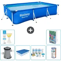 Bestway Steel Pro, rechthoekig zwembad - 300x201x66 cm - 5-delig, model S208