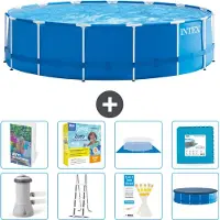 Intex Framezwembad, rond - 457x122 cm - 7-delig, model S566
