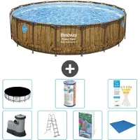 Bestway Power Steel Ronde Zwembad - 549x122 cm - 6-delig - Model S594