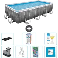 Bestway Power Steel Rechthoekig - 549x274x122 cm - 6-delig S602
