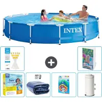 Intex Framezwembad, rond - 366x76 cm - 5-delig, model S7