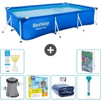 Bestway Steel Pro, rechthoekig zwembad - 300x201x66 cm - 5-delig, model S184