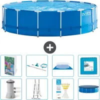 Intex Framezwembad, rond - 457x122 cm - 7-delig, model S539