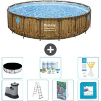 Bestway Power Steel Ronde Zwembad - 549x122 cm - 6-delig - Model S536