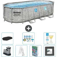 Bestway Power Steel Ovaal - 549x274x122 cm - 6-delig - Model S581