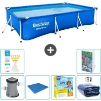 Bestway Steel Pro, rechthoekig zwembad - 300x201x66 cm - 5-delig, model S245