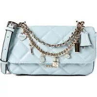 GUESS Schoudertas 'Libby' lichtblauw
