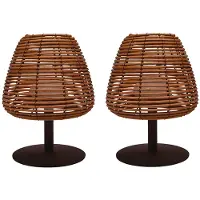 Lumisky Set van 2 draadloze tafellampen H25CM BOHEME