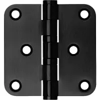 Axa kogellagerscharnier zwart 76x76mm RVS RH