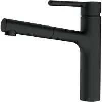 OEM Franke messing mengkraan voor hoge druk, model Centro, met een uitloop aan de bovenkant, zwarte matte afwerking, bediening bovenop. Artikelnummer: 115.0621.