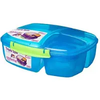 Sistema Trends Lunch lunchbox Triple Split met yoghurtpotje 2L