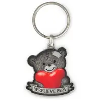 Miko Luxe Sleutelhanger - Berelieve Papa (zilver)