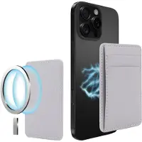 Musthavz Leren MagSafe Wallet Grijs