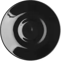 Olympia Cafe Espresso Schoteltje Zwart (12 Stuks) - CU955