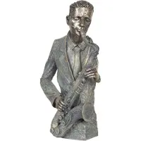 Clayre & Eef Decoratie saxofonist 28x13x42 cm