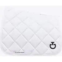 Cavalleria Toscana Diamond Quilted Jersey Zadeldek Full Wit