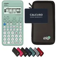 Casio FX-92B Secondaire incl. WYNGS Beschermhoes Zwart - Wetenschappelijke Rekenmachine - Basis Pakket