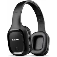 Grixx draadloze Bluetooth koptelefoon - Over-ear - Microfoon - Zwart - Lichtgewicht