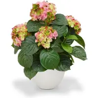 Maxifleur Kunstplanten Hortensia deluxe kunstplant 45cm - roze