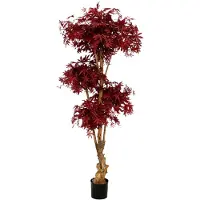 Maxifleur Kunstplanten Acer Bonsai deluxe kunstboom 170cm - burgundy