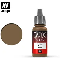 Vallejo Hobbyverf Acrylverf - 72062 Game Color - Earth - Acryl - Verf flesje - 18 ml