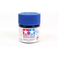 Tamiya Hobbyverf Acrylverf - X-4 Blue - Gloss - Acryl - 23ml Verf potje - 23 ml