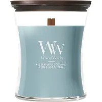Woodwick Cedarwood &amp; Ocean Moss Medium Geurkaars