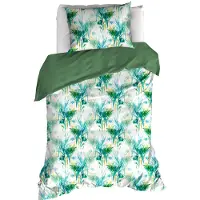 De Witte Lietaer Dekbedovertrek Bambus Peacock Percal-140 x 200 / 220 cm | 1-Persoons