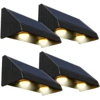 Lumisky Set van 4 wandlampen op zonne-energie 100LM KYLA