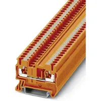 Phoenix Contact 3212329 Doorgangsserieklem 5.2 mm Snelaansluiting Oranje 50 stuk(s) Piece