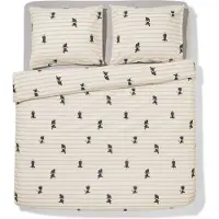 HEMA Takkie En Siepie Dekbedovertrek 200x200/220cm Zacht Katoen (beige)