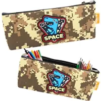 Lean Etui Space Dinosaur Pixels Kaki 20x8cm