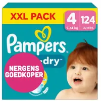 Pampers 2x Baby Dry Luiers Maat 4 (9-14 kg) 62 stuks