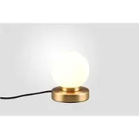 TRIO Tafellampje Prinz Ii Goud Met Wit Glas