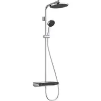 Hansgrohe Activera S - Doucheset met thermostaat, diameter 24 cm, 2 stralen, EcoSmart+, chroom 28639000