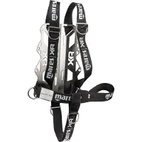 Mares Xr Heavy Duty Harness System With Backplate Zwart,Grijs 3 mm