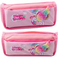 Lean Etui Schoolpakket Eenhoorn Vleugel Glitter 3d Roze 21,5x9cm